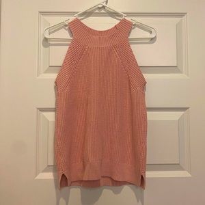 LOFT Pink Sleeveless Sweater